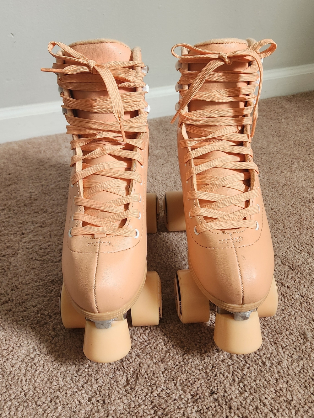 Peach Roller Skate Boots - Women